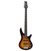 Glarry GIB 5 String Electric Bass Guitar Full Size SS Pick-up - Sunset